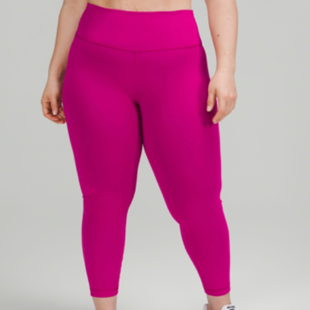Lululemon athletic  Wunder Train High-Rise Tight 25" Ripened Raspberry sz 16